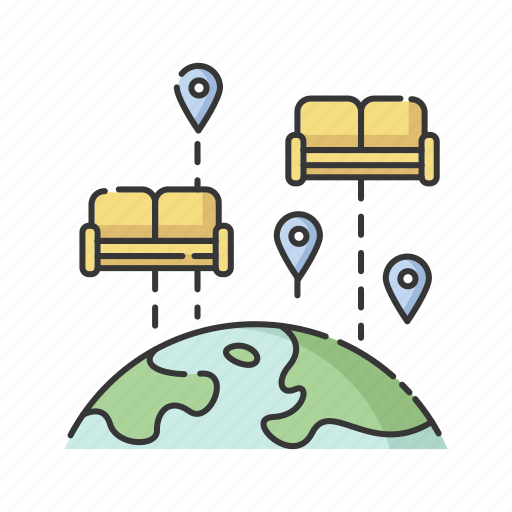 Affordable accommodation, budget tourism, couchsurfing, couchsurfing icon icon - Download on Iconfinder