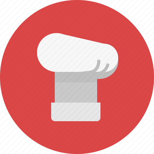 Cap, chef, cook, food, meal, red, restaurant icon - Download on Iconfinder
