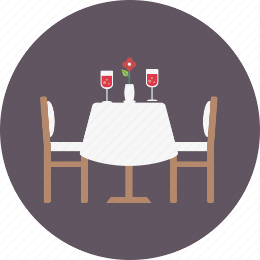 Chair, flower, food, plant, restaurant, table, wine icon - Download on Iconfinder