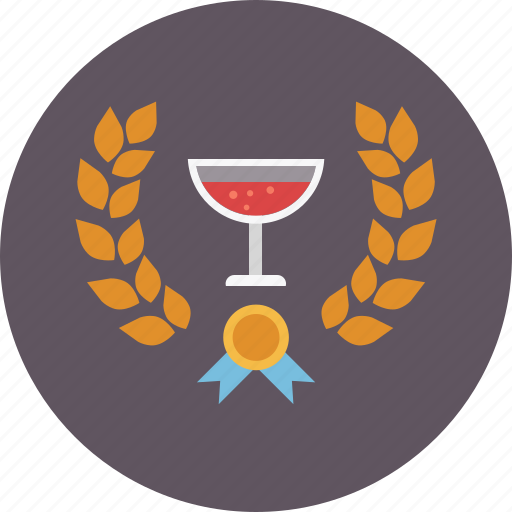 Beverage, cup, drink, glass, medal, restaurant, wine icon - Download on Iconfinder