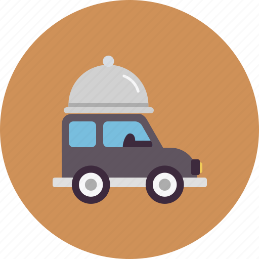 Automobile, car, delivery, restaurant, transport, transportation, vehicle icon - Download on Iconfinder