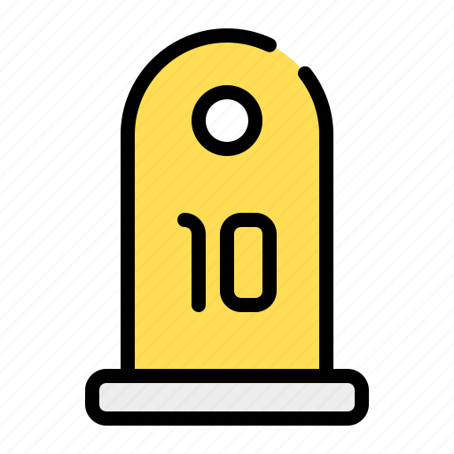 Table number, number board, board, number, sign, ten, code icon - Download on Iconfinder