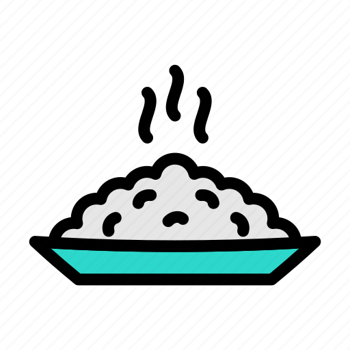 Dish, plate, hot, rice, meal icon - Download on Iconfinder