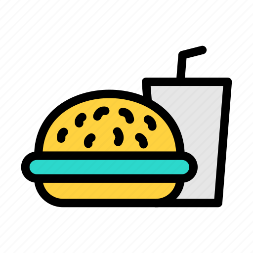 Fastfood, burger, drink, restaurant, hotel icon - Download on Iconfinder