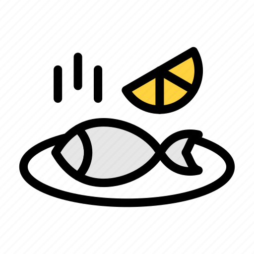 Fish, food, lemon, hot, restaurant icon - Download on Iconfinder