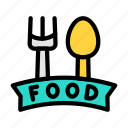food, restaurant, hotel, fork, banner 