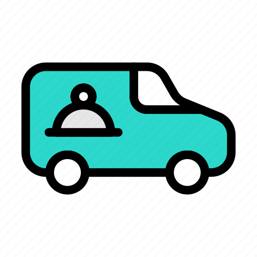 Food, truck, lorry, vehicle, delivery icon - Download on Iconfinder