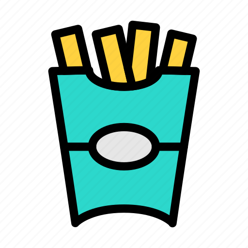 Fries, chips, fastfood, potatoes, food icon - Download on Iconfinder
