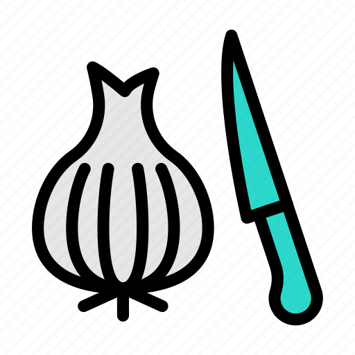 Onion, knife, kitchen, cooking, restaurant icon - Download on Iconfinder