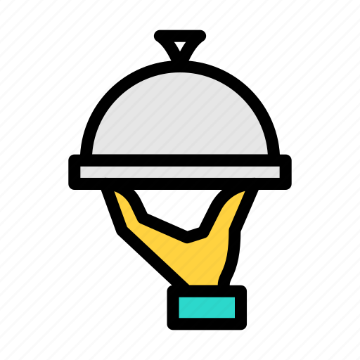 Waiter, serve, hotel, restaurant, food icon - Download on Iconfinder