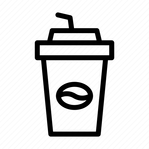 Coffee, cup, straw, cafe, restaurant icon - Download on Iconfinder