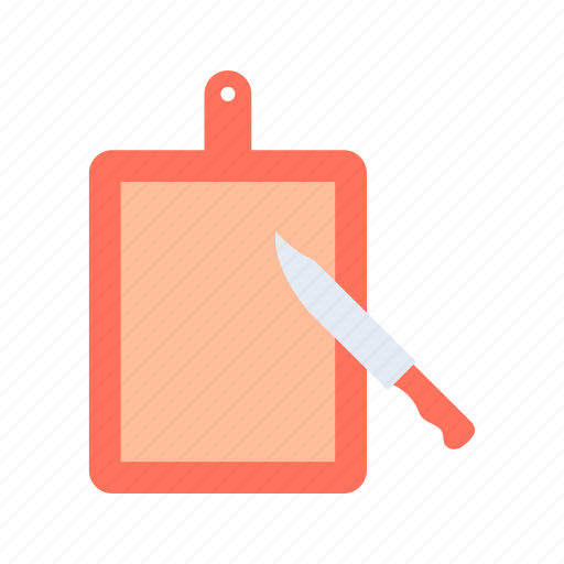 Cutting board, cut, knife, kitchen, chopping icon - Download on Iconfinder