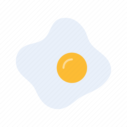 Fried egg, food, breakfast, white, tray icon - Download on Iconfinder