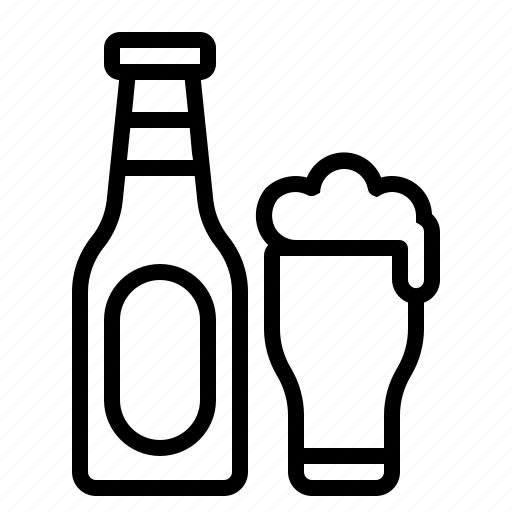 Alcohol, beer, bottle, drink, glass icon - Download on Iconfinder