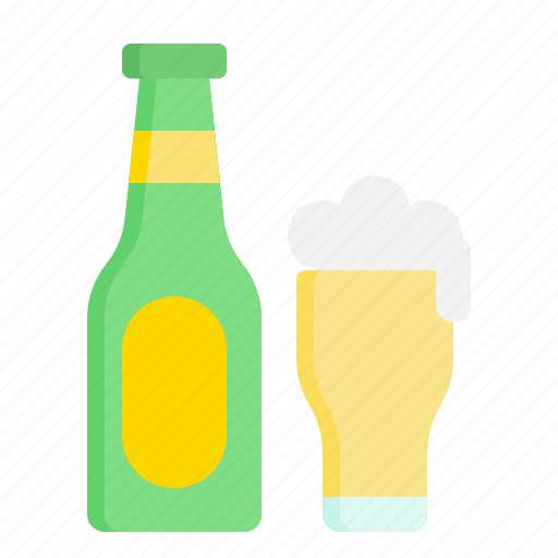 Download Alcohol Beer Bottle Drink Glass Icon Download On Iconfinder