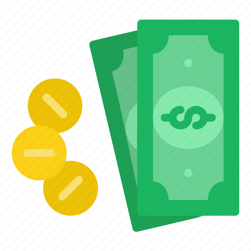 Cash, coins, dolla, money, payment icon - Download on Iconfinder