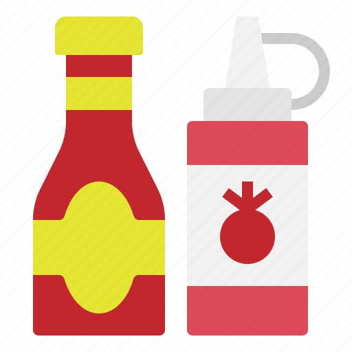 Bottle, condiment, ketchup, sauce, tomato icon - Download on Iconfinder