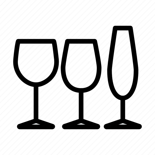 Beverage, alcohol, glass, restaurant, drink, lineart, bar icon - Download on Iconfinder