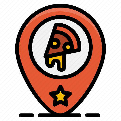 Fast, food, location, map, pin, pizza, restaurant icon - Download on Iconfinder