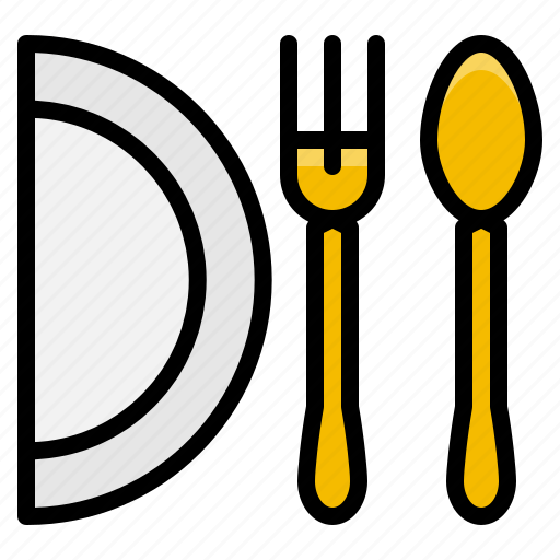 Dish, element, fork, kitchen, restaurant, spoon icon - Download on Iconfinder