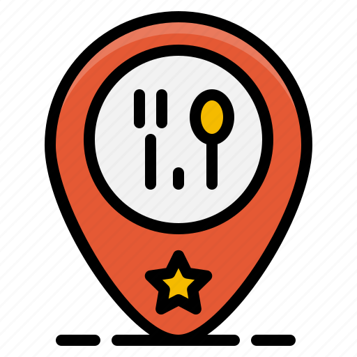 Element, food, location, pin, restaurant, shop, store icon - Download on Iconfinder