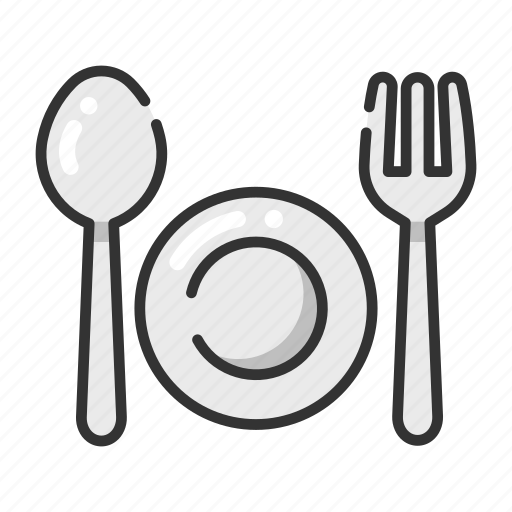 Dish, fork, meal, restaurant, spoon icon - Download on Iconfinder