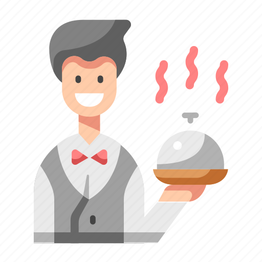 Food, man, restaurant, tray, waiter icon - Download on Iconfinder