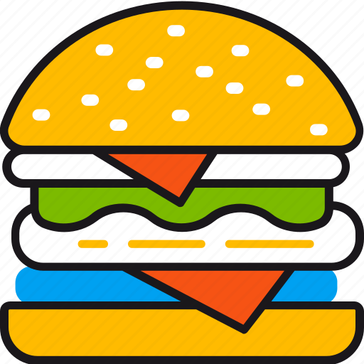 Food, burger, cooking, fast food, kitchen, restaurant, tasty icon - Download on Iconfinder
