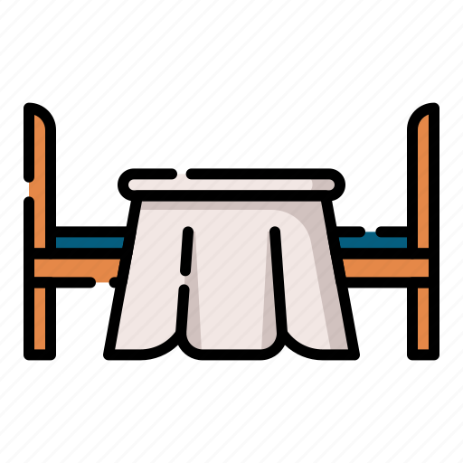 Chair, desk, furniture, interior, restaurant, seal, table icon - Download on Iconfinder