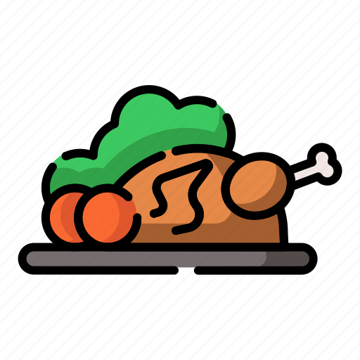 Chicken, cook, cooking, food, meat, menu, restaurant icon - Download on Iconfinder