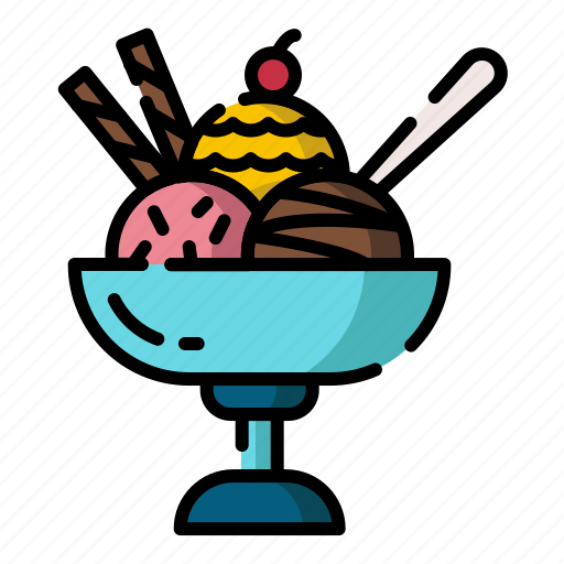 Dessert, food, ice cream, menu, parfait, restaurant, sweet icon - Download on Iconfinder