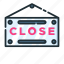 close, retail, shop, shopping, sign, store 