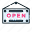 open, retail, shop, shopping, sign, store 