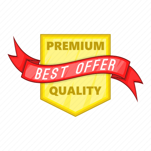 Best, label, object, offer, premium cartoon, quality, sign icon - Download on Iconfinder