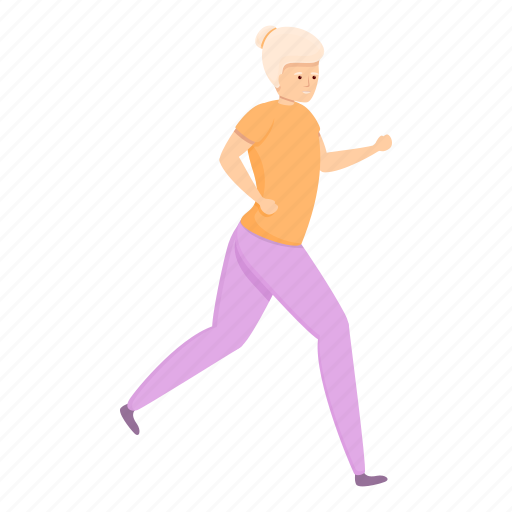 Old, person, running, sport, woman icon - Download on Iconfinder