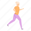 old, person, running, sport, woman 