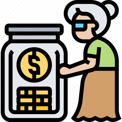 Pension, insurance, money, retirement, savings icon - Download on Iconfinder