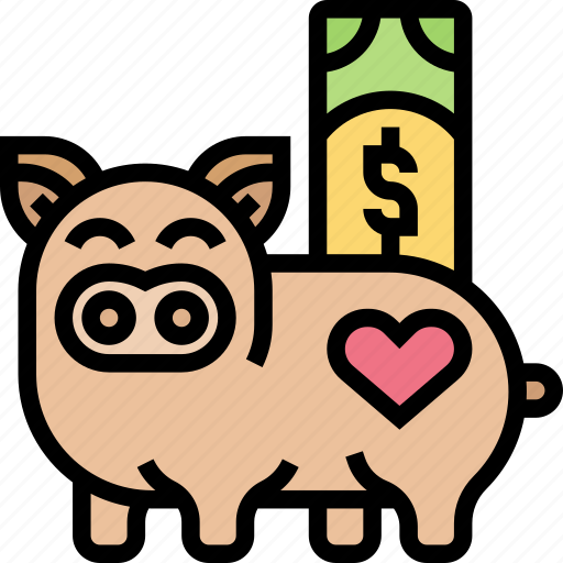 Piggy, saving, money, budget, earning icon - Download on Iconfinder