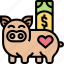 piggy, saving, money, budget, earning 
