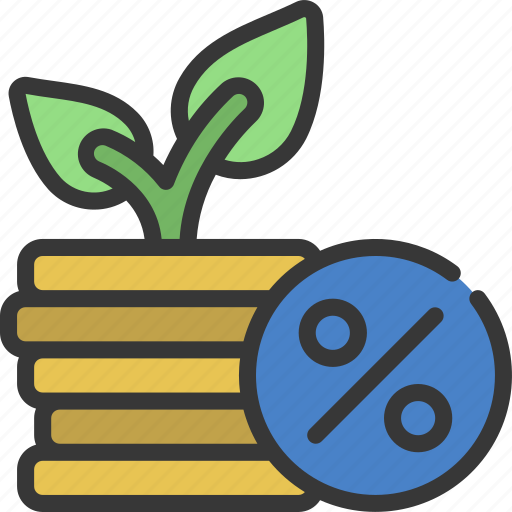 Compound, interest, retire, rates, investing icon - Download on Iconfinder