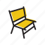 lounge chair, chair, furniture, interior, seat, retro, yellow 