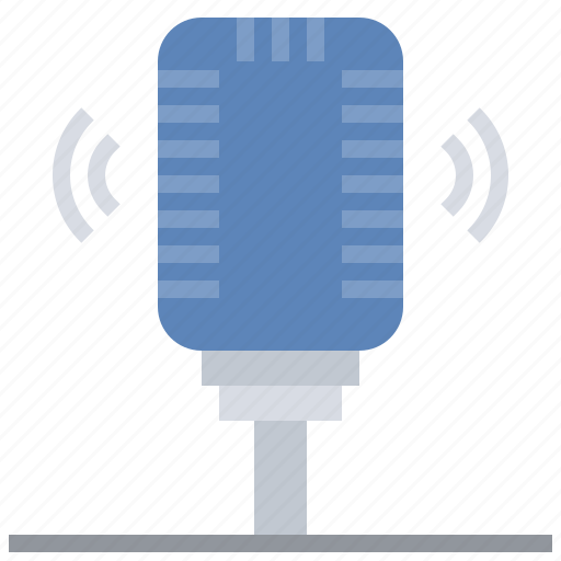 Microphone, radio, sound, technology, vintage icon - Download on Iconfinder