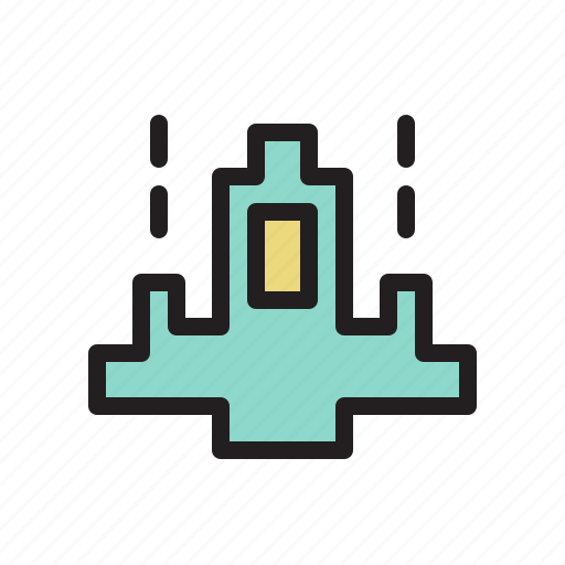 Colored, game, games, retro, ship, starship icon - Download on Iconfinder