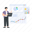 sales graph, market graph, sale forecasting, data analytics, financial analytics 