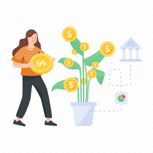 Business growth, financial growth, profit growth, sales growth, profit illustration - Download on Iconfinder