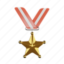 medal, star medal, award, reward, achievement, badge, prize, winner, star pendant 