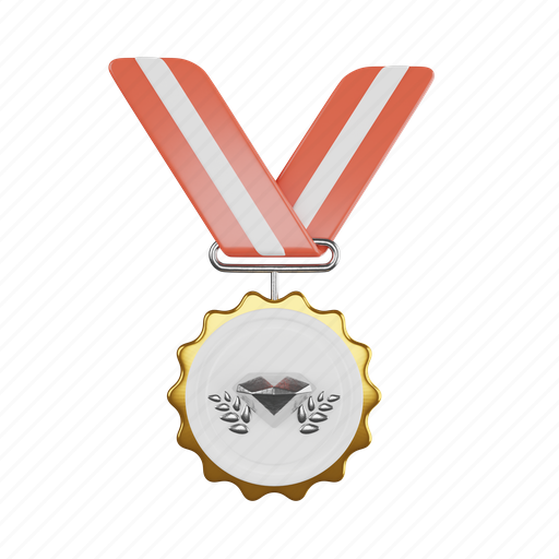 Medal, star badge, winner, award-badge, award, reward, achievement 3D illustration - Download on Iconfinder