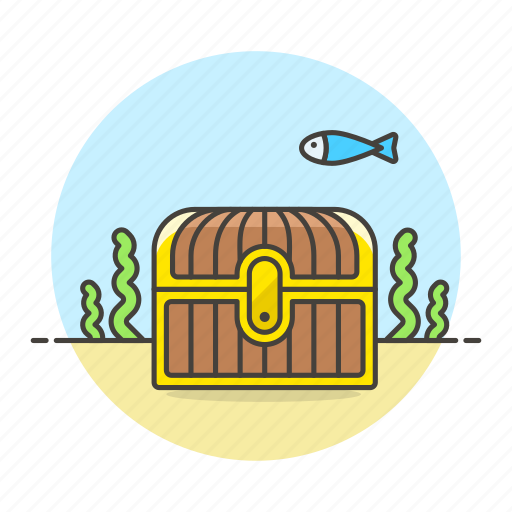 Chest, close, rewards, sea, treasure, undersea icon - Download on Iconfinder