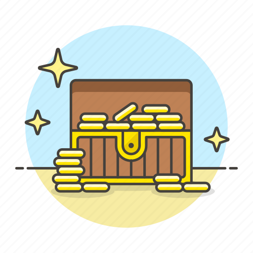Chest, coin, gold, open, rewards, sea, treasure icon - Download on Iconfinder