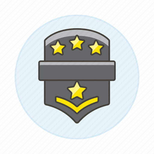 Badge, black, insignia, rank, ranking, rewards, star icon - Download on Iconfinder
